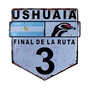 End of Ruta 3 road sign T-Shirt