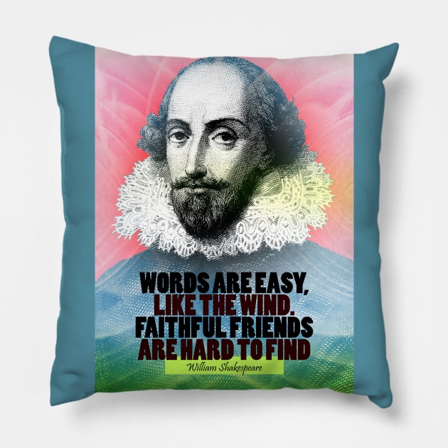 William Shakespeare Quote Pillow by pahleeloola