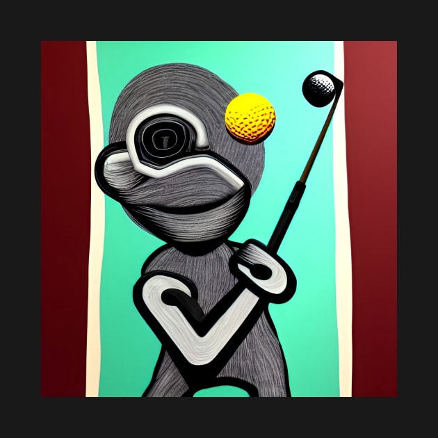 Hole in One Cyber Monkey | Robot Monkey by ArtistsQuest