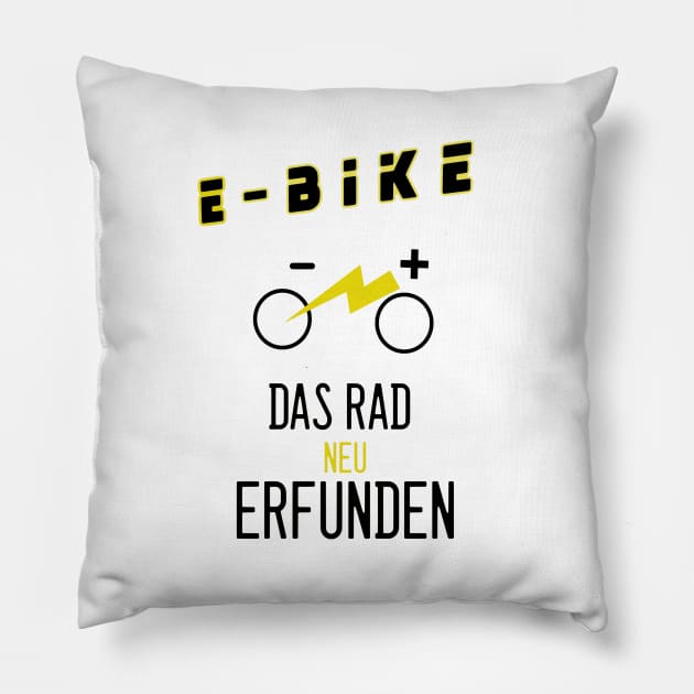 E-Bike Fahrrad Pillow by chilla09