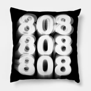 808  -- Retro Electronic Music Typography Music Design Pillow