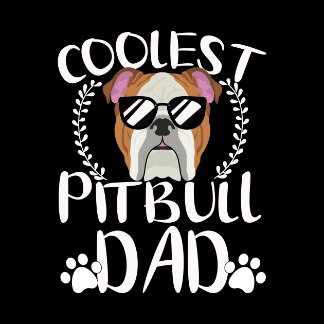 Glasses coolest pitbull dad dog papa by ChristianCrecenzio