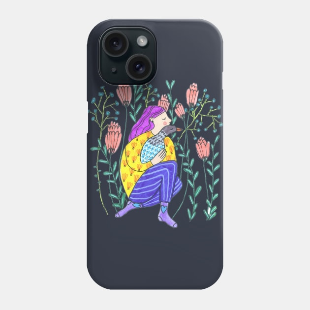 Among Flowers Phone Case by DoodlesAndStuff