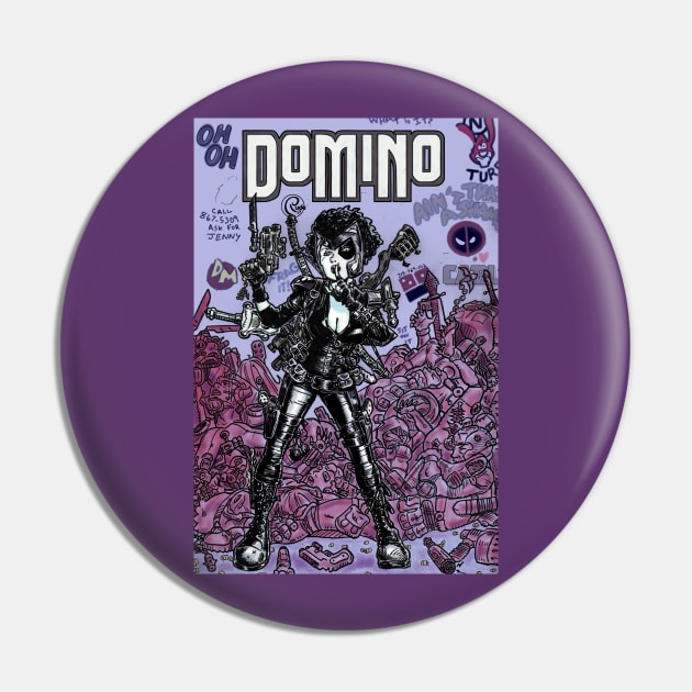 Marvel's Domino Pin by Rudeman