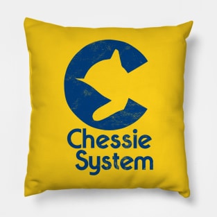 Chessie System Blue Pillow