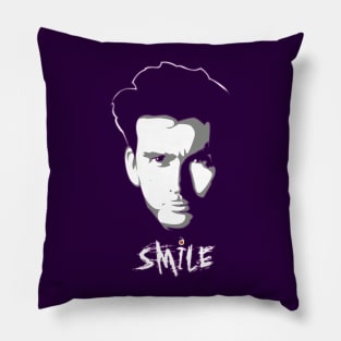 Kilgrave: Smile (white on dark colors) Pillow