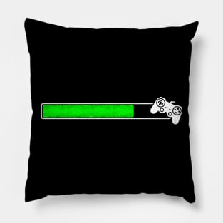 Game loading / Gamer Gaming load start finish level up birthday Pillow