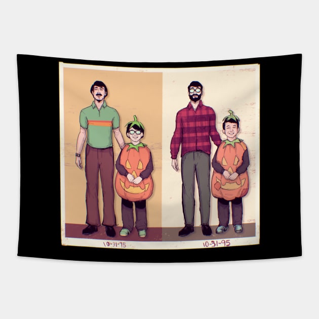 Hand-me-down Halloween Tapestry by LVBart