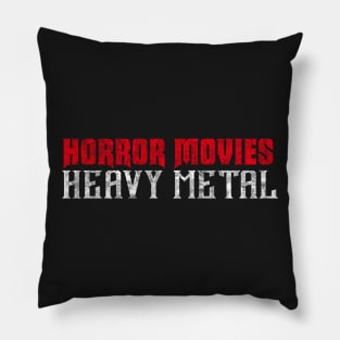 Horror Movies Heavy Metal Pillow