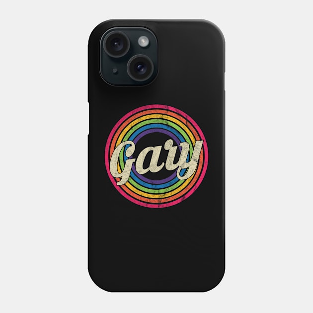 Gary - Retro Rainbow Faded-Style Phone Case by MaydenArt