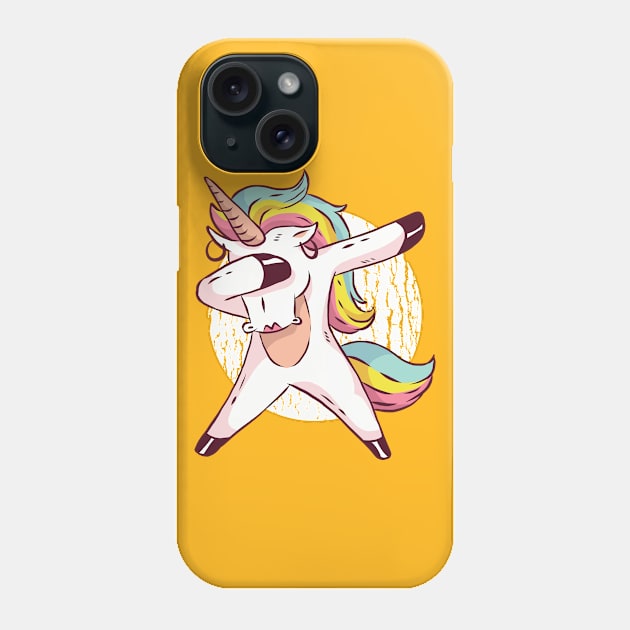 Funny Dabbing Unicorn Cute Gift For Girls Phone Case by illustramart Gifts & Apparel