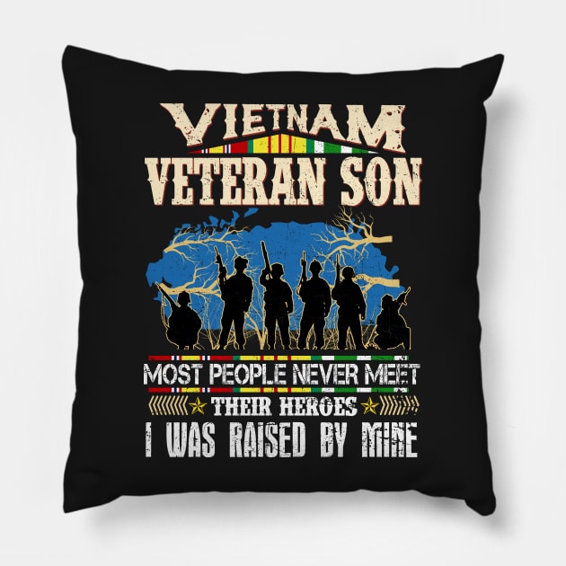 Vietnam Veteran Son Pillow by methetca