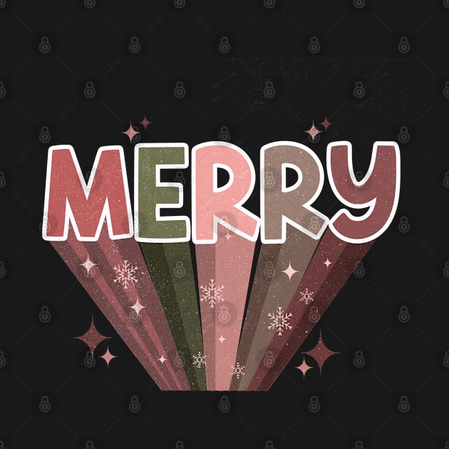 Merry Christmas Retro Design by Mastilo Designs