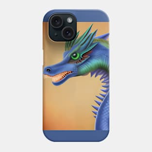 Blue Aquatic Seahorse Dragon Phone Case