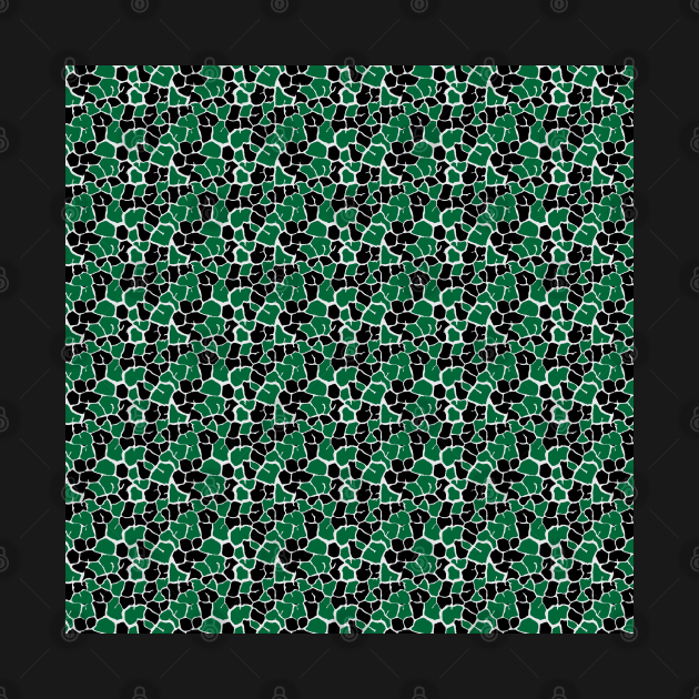 Elephant Print Skin Pattern Green Black by Design_Lawrence