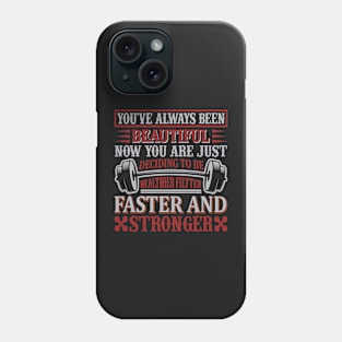 Gym quote. Phone Case