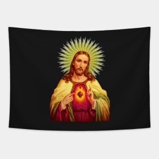 Sacred Heart of Jesus Catholic Detente Sagrado Corazon de Jesus Tapestry