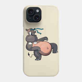 Funny Kung Fu Hippo Phone Case