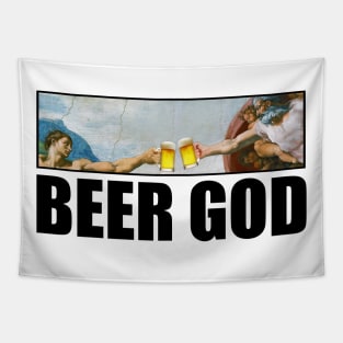 Beer God The Creation of Man Tapestry