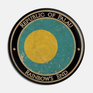 Vintage Republic of Palau Oceania Oceanian Flag Pin