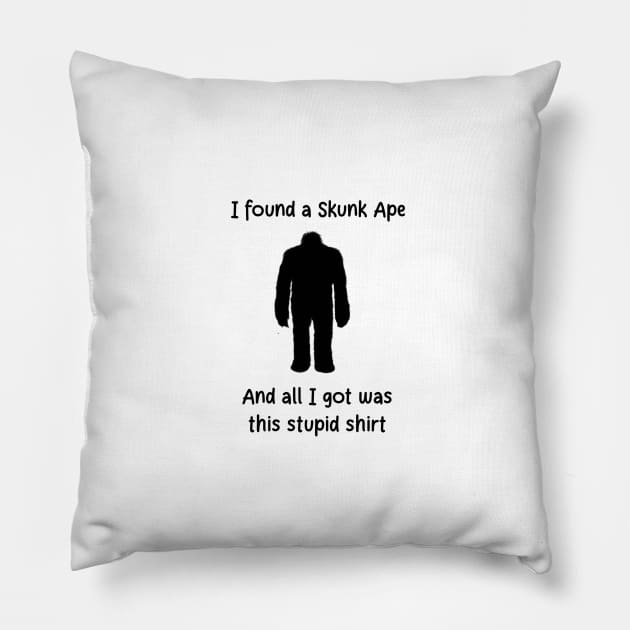 Skunk Ape Pillow by Miss Maddie’s Studio