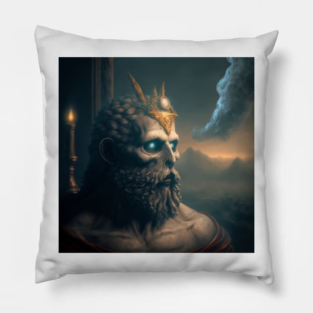 Death king Pillow by AiArtPerceived