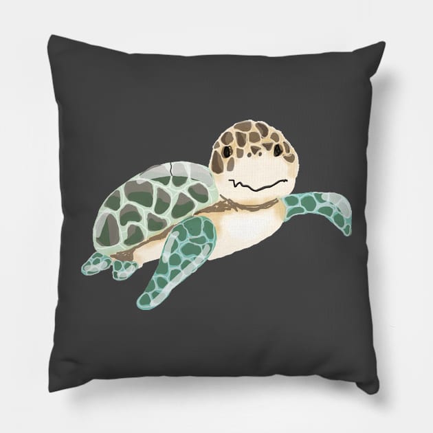 Turtle Pillow by Pixelated Dino