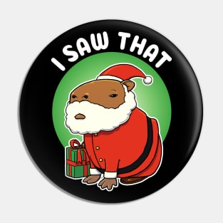 I saw that Capybara Christmas Pin