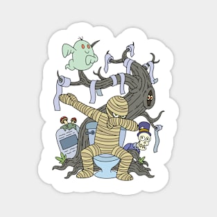 Mummy Dab Halloween Gift Magnet