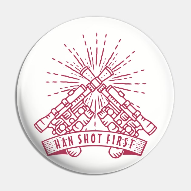 Han Shot First Pin by Vault Emporium