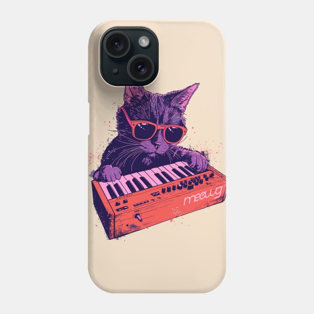 Synth Cat Phone Case by DankFutura