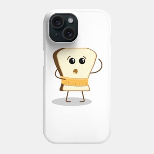 Funny piece of bread Phone Case