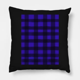 Purple Blue Plaid Pattern Pillow