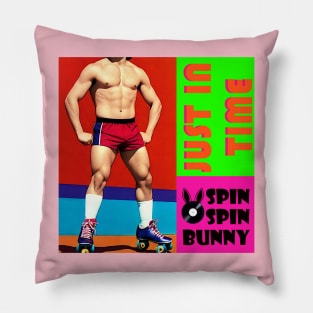 SpinSpinBunny Single 'Just in Time' Artwork Pillow