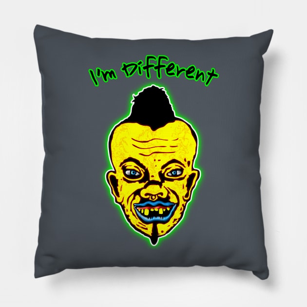 I'm Different Pillow by Bwilly74