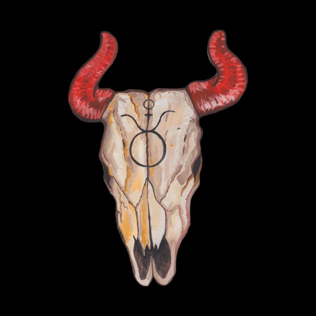 Taurus Cow Skull by deadblackpony