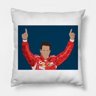 Michael Schumacher celebrating victory Pillow