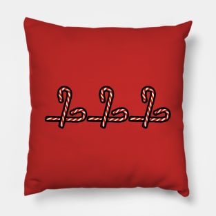 Christmas Candy Canes Pillow