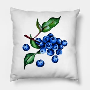 painting blueberries Pillow