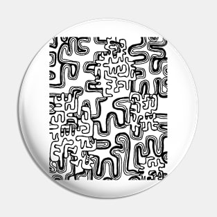 A Maze Ing Aussie Tangle with Transparent Background Pin