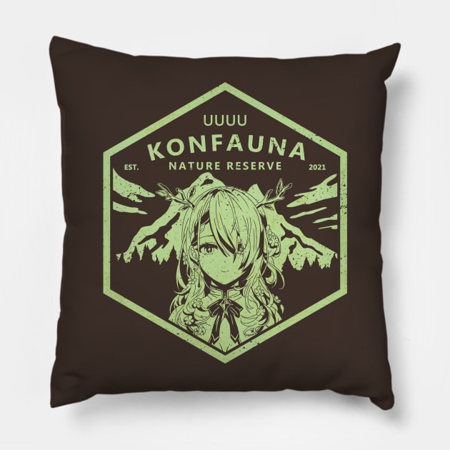 Konfauna Nature Reserve - green Pillow by CCDesign