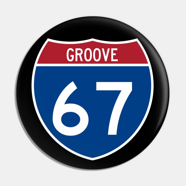 Groove 67 Band Logo Pin by geeandtee1