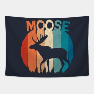 Moose Vintage Retro Tapestry