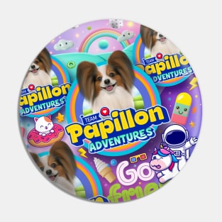 Papillon dog Pin