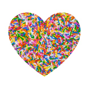 Colorful Sprinkles Heart T-Shirt