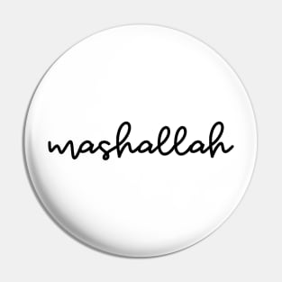 mashallah - black Pin