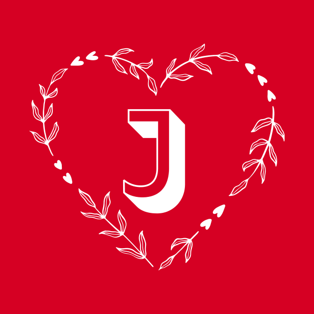 Letter J Flower Monogram Design by Stephen