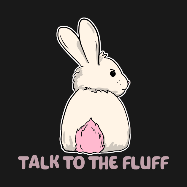 Talk to the fluff happy easter bunny rabbit by Mesyo