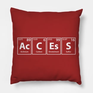 Access (Ac-C-Es-S) Periodic Elements Spelling Pillow