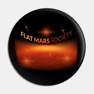 Flat Mars Society Pin